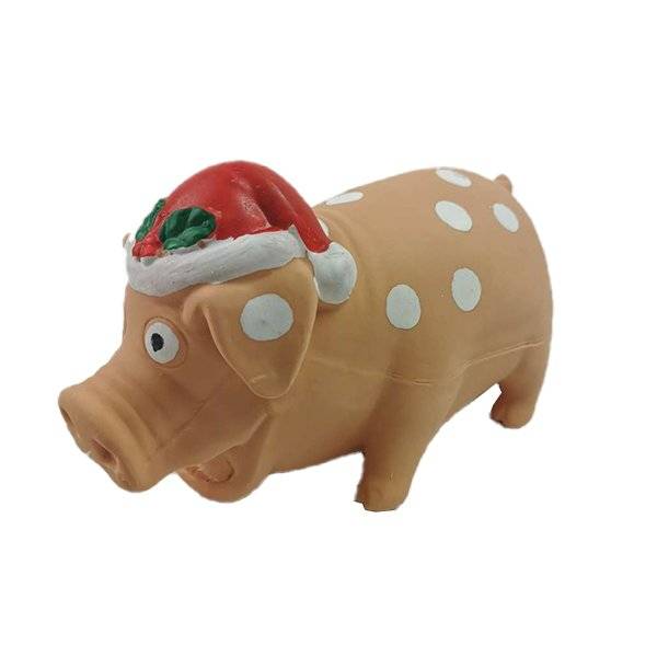 Festive Pig Dog Toy