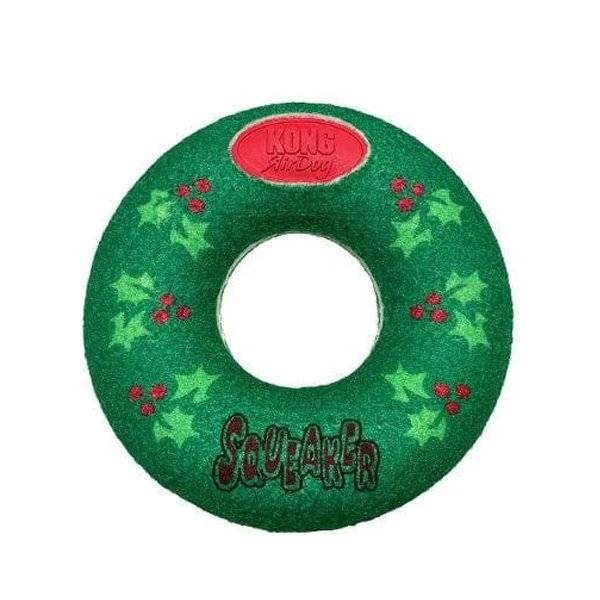 Festive KONG AirDog Squeaker Donut