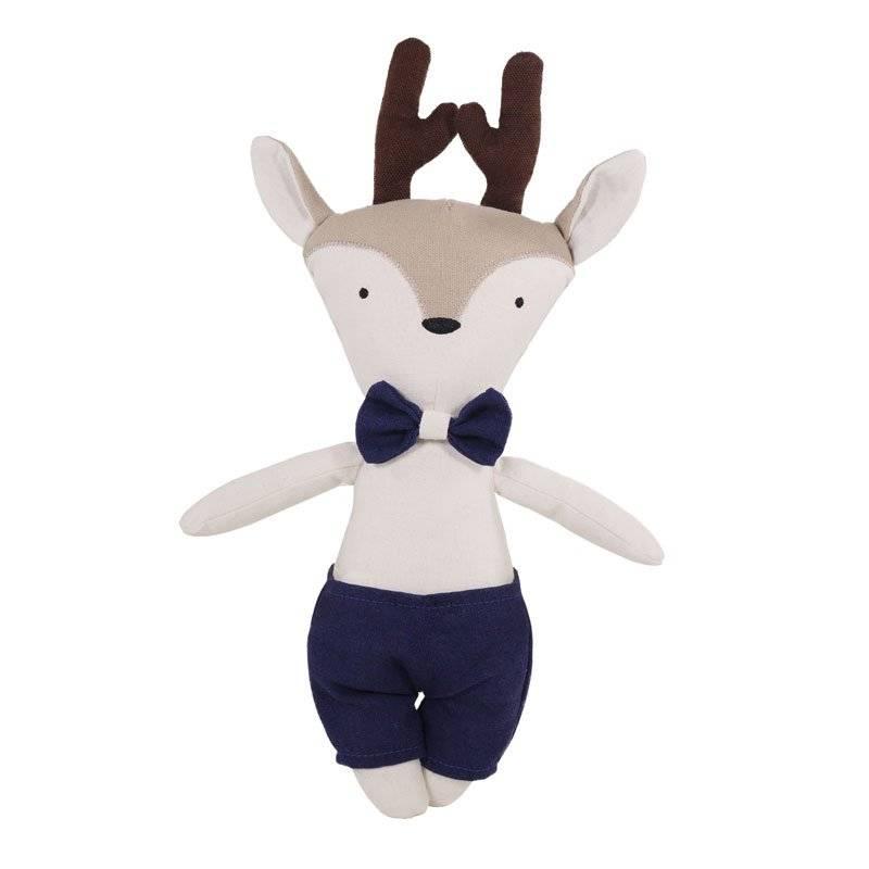 Bowtie Reindeer Plush Dog Toy | Postman Pooch®