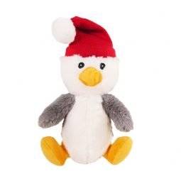 Plush Penguin In Santa Hat