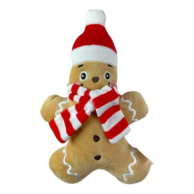 gingerbread christmas cookie dog toy
