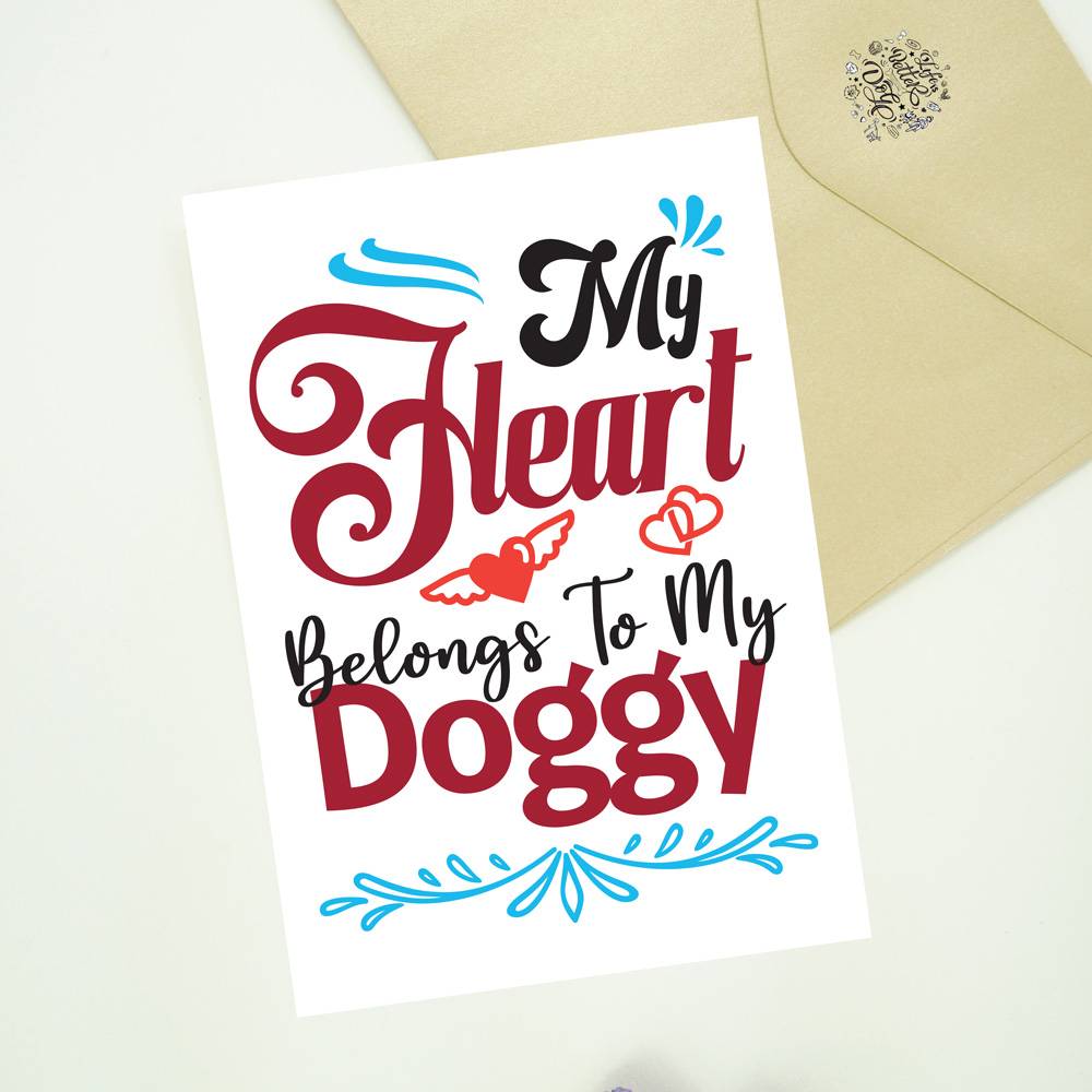 Edible Dog Valentines Card