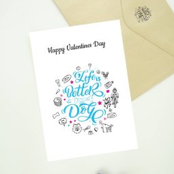 Edible Dog Valentines Card