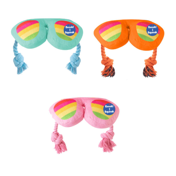 Sunglasses Squeaky Plush